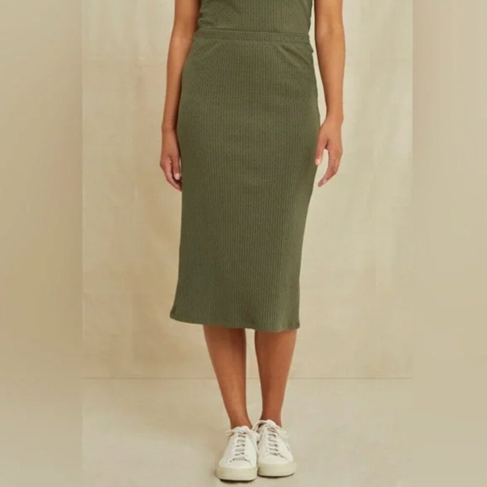 Amour Vert vindy paris rib midi skirt size S